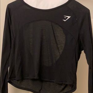 Black One piece Long Sleeved Top Gymshark